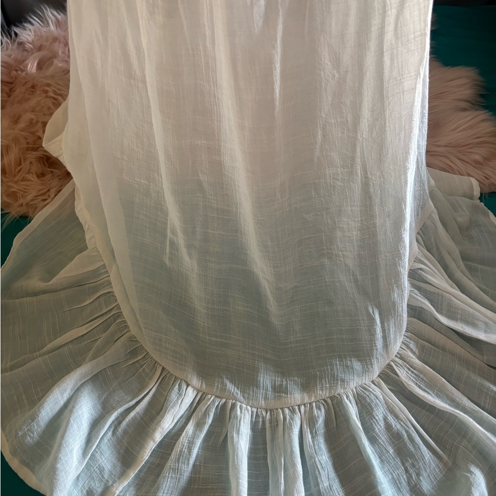 Miss Avenue Off-Shoulder Cream Mini Dress - Picture 5 of 7
